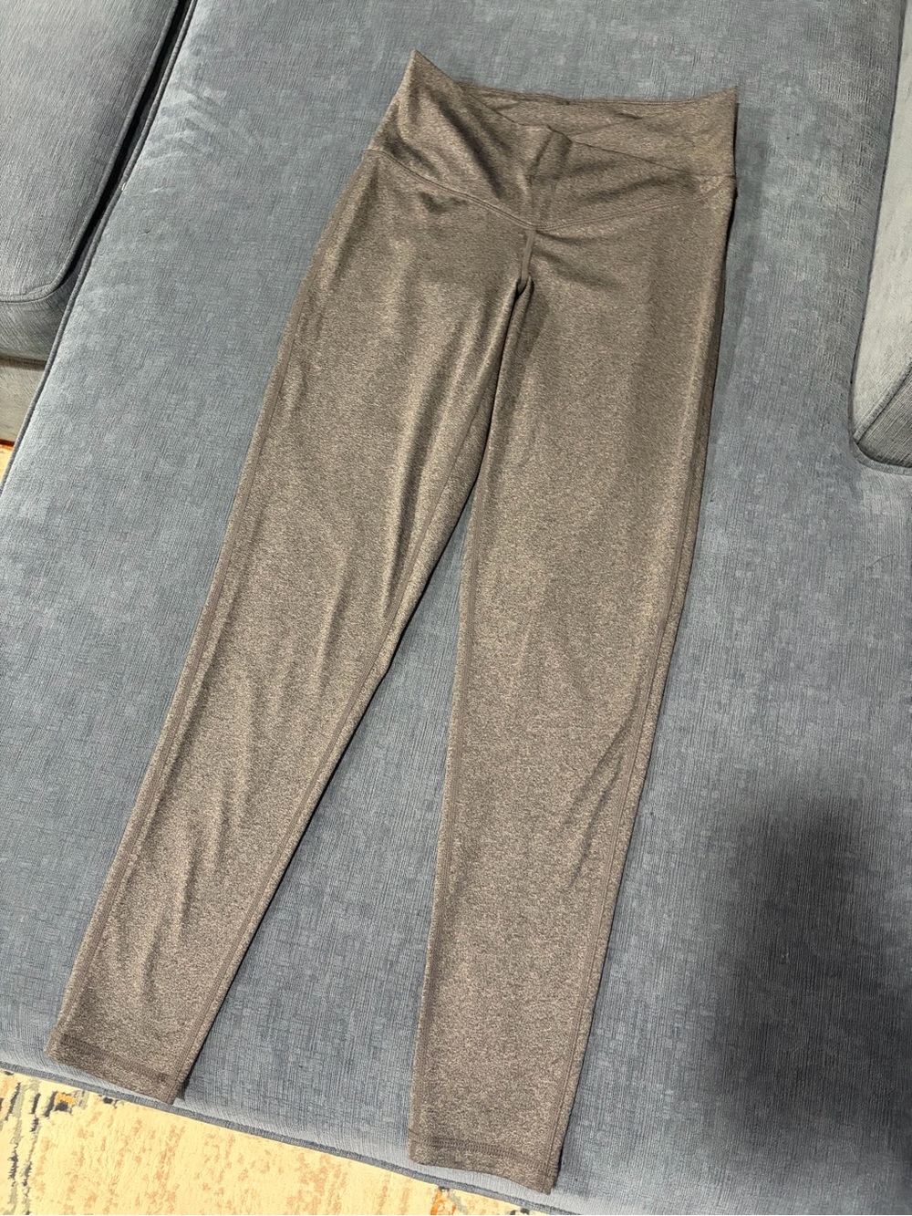 Metallic gray Stretch Leggings